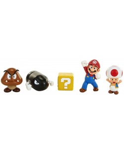 Σετ φιγούρων  Jakks Pacific - Super Mario, 5 τεμάχια