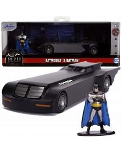 Σετ Jada Toys - Αυτοκίνητο Batman Animated Series Batmobile, 1:32