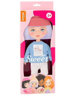 Σετ ρούχων κούκλας Orange Toys Sweet Sisters - Μπλε φούτερ