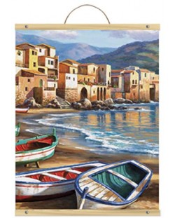 Σετ ζωγραφικής με ακρυλικά χρώματα  Royal - Παραλία της πόλης, 31 х 41 cm