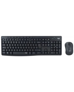 Σετ ασύρματο ποντίκι και πληκτρολόγιο Logitech - MK295, μαύρο