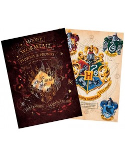 Σετ μίνι αφίσες GB eye Movies: Harry Potter - Crests & Marauders