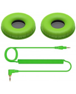 Σετ αξεσουάρ ακουστικών Pioneer DJ - HC-CP08-G,πράσινο