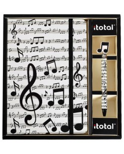 Комплект тефтер A5 και στυλό I-Total - Music