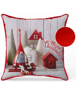 Χριστουγεννιάτικο μαξιλάρι με νάνο Amek Toys - Merry Christmas