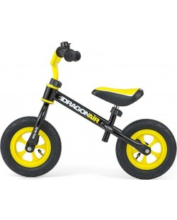 Ποδήλατο ισορροπίας Milly Mally - Dragon Air, μαύρο/κίτρινο