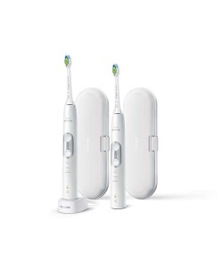 Σετ ηλεκτρική οδοντόβουρτσα Philips Sonicare ProtectiveClean 6100 - HX6877/34, λευκό