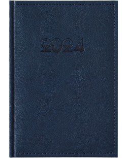 Δερμάτινο σημειωματάριο Europe A5 - Μπλε, 2024
