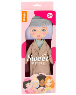 Σετ ρούχων κούκλας Orange Toys Sweet Sisters - Μπεζ παλτό