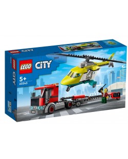Κατασκευαστής Lego City - Μεταφορά ελικοπτέρου διάσωσης (60343)