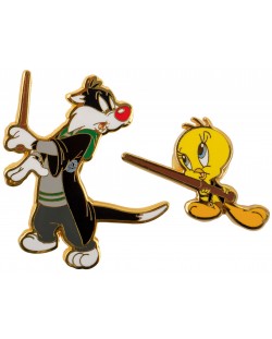 Σετ σήματα CineReplicas Animation: Looney Tunes - Sylvester and Tweety at Hogwarts (WB 100th)
