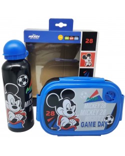 Σετ μπουκάλι  και κουτί φαγητού Disney - Mickey Mouse, μπλε