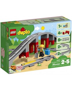 Κατασκευαστής Lego Duplo - Γέφυρα και ράγες για τρένο (10872)