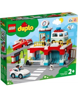 Κατασκευαστής Lego Duplo Town - Πάρκινγκ και πλυντήριο αυτοκινήτων (10948)