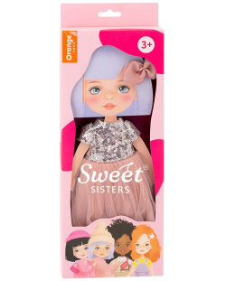 Σετ ρούχων κούκλας Orange Toys Sweet Sisters - Ροζ φόρεμα με πούλιες