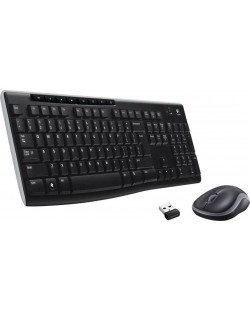 Σετ ασύρματο ποντίκι και πληκτρολόγιο Logitech- MK270, μαύρο