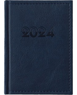 Δερμάτινο σημειωματάριο τσέπης Casanova - Μπλε, 2024