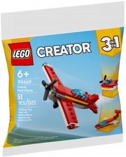 Κατασκευαστής  LEGO Creator 3 σε 1 - Εμβληματικό κόκκινο αεροπλάνο (30669)