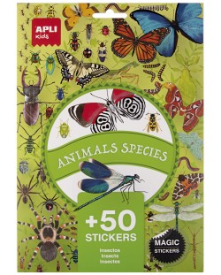 Σετ αυτοκόλλητα Apli Kids - έντομα, 50 τεμάχια