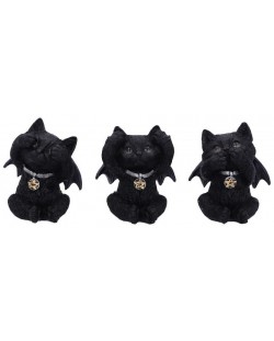 Σετ αγαλματίδια Nemesis Now Adult: Humor - Three Wise Vampuss, 9 cm