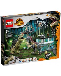 Κατασκευή Lego Jurassic World - Επίθεση του Γιγαντόσαυρου και του Θεριζινόσαυρου (76949)