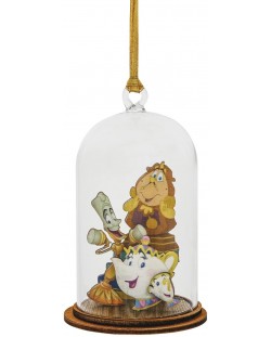 Χριστουγεννιάτικη διακόσμηση  Enesco Disney: Beauty And The Beast - Mrs Potts & Chips, 9 cm