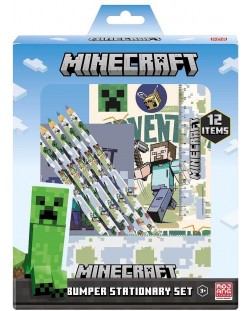 Σετ για το σχολείο Jacob - Minecraft Adventure, 12 τεμάχια