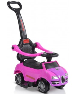 Αυτοκίνητο με λαβή Moni - Rider, ροζ