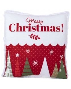 Χριστουγεννιάτικο μαξιλάρι με δεντράκια Amek Toys - Merry Christmas