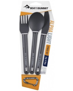 Σετ μαχαιροπίρουνα  Sea to Summit - AlphaLight Cutlery Set, 3 τεμάχια