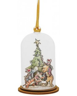 Χριστουγεννιάτικη διακόσμηση Enesco Disney: Winnie the Pooh - All Together At Christmas, 9 cm