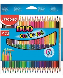  Σετ μολύβια με δύο άκρες Color Peps Duo - 24 τεμάχια