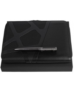 Σετ στυλό και ντοσιέ συνεδρίου Hugo Boss Craft - Μαύρο