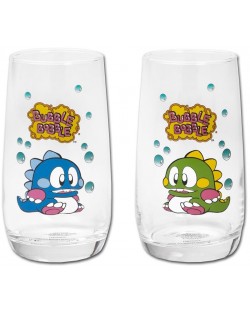 Σετ ποτήρια νερού  ItemLab Games: Bubble Bobble - Bub and Bob