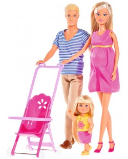Σετ κούκλες Simba Toys Steffi Love - Ευτυχισμένη οικογένεια