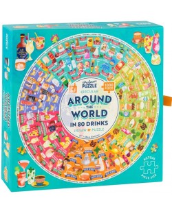 Παζλ στρογγυλό  Professor Puzzle 1000 κομμάτια-Στον κόσμο των ποτών