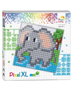 Pixelhobby Δημιουργικό σετ Pixel Hobby XL, 23x23 pixels - Ελεφαντάκι