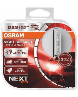 Xenon Osram - D2S, 66240XNN-HCB, Xenarc Night Breaker Laser