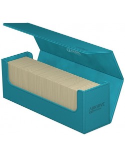 Κουτί αποθήκευσης καρτών Ultimate Guard Arkhive XenoSkin - Monocolor Petrol (400+ τεμ .)