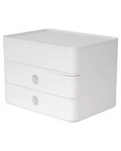 Κουτί με 2 συρτάρια  Han - Allison smart plus, λευκό