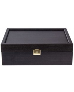 Φιγούρα κουτί Manopoulos  - ξύλινο, μαύρο, 23,6 x 16,4 εκ