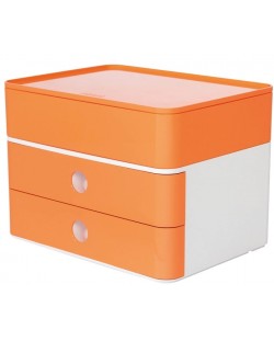 Κουτί με 2 συρτάρια  Han - Allison smart plus, πορτοκαλί