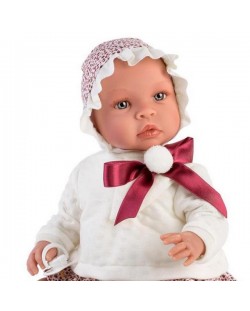 Κούκλα Asi - Μωρό Λία, με κόκκινη κορδέλα και χνουδωτό μπαλάκι 