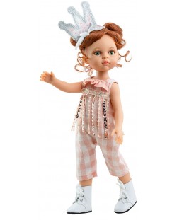 Κούκλα  Paola Reina Amigas - Christie, με ροζ ολόσωμη φόρμα με παγιέτες, 32 εκ