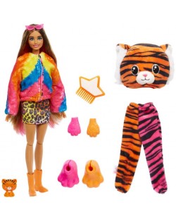 Κούκλα με εκπλήξεις  Barbie - Με αξεσουάρ τίγρης