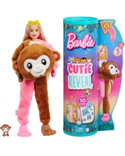 Κούκλα σούπερ έκπληξη Barbie - Color Cutie Reveal, Πίθηκος