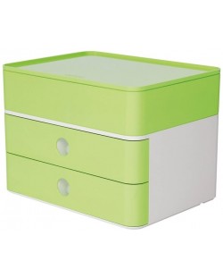 Κουτί με 2 συρτάρια  Han - Allison smart plus, ανοιχτό πράσινο
