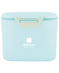 Κουτί αποθήκευσης ξηρού γάλακτος  Kikka Boо - Μπλε με κουτάλι, 160 g