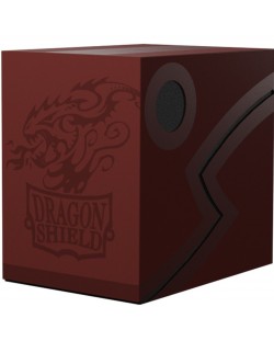 Κουτί για κάρτες Dragon Shield Double Shell - Blood Red/Black (150 τεμ.)
