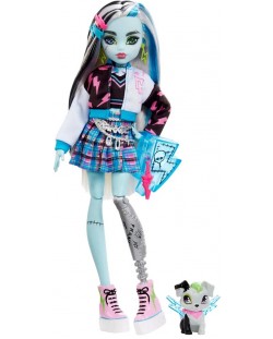Κούκλα Monster High - Franky, με κατοικίδιο και αξεσουάρ